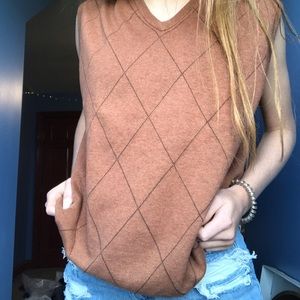 Rust colored sweater vest